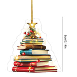 Christmas 2D Ornament Decor Acrylic Stack Of Boo Decoration For Car Rearview