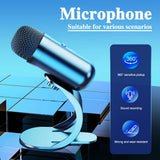 USB Wired Noise Reduction Gaming PC Microphone for Streaming Podcasts Desktop Computer Condenser Mic 2024 Gift
