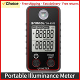 SK-8203 High Precise Ultraviolet Illuminometer Portable Illuminance Handheld Illumination Test Meter LCD Display with Data