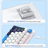 K82 Wired nical Keyboard,75% Layout ,Full Key Hot Swappable,Cool Backlight,Gamer Keyboard,For PC/Windows/