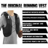 Outdoor Bladder Sports Vest With 2 Water Bag For Women Men Running Cycg Climbing Hiking S-XXL