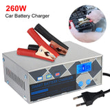 12V 24V 260W Smart Car Charger LED Display Intelligent For Motorcycle SUV Truck Pulse Repair Battery Charging High Power