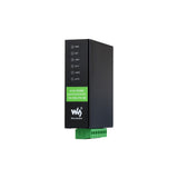 Din Rail 2CH ports RS485 to RJ45 Serial Server modbus gateway PoE optional Channels Operation Dual Ethernet