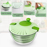 Vegetable Washing Dryer Fruit Washer for Drying Salad Greens Drainer Strainer Manual Lettuce Spinner