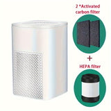 1pc Mini Air Purifier, USB Portable Low Noise Negative Ion Removal Formaldehyde Dust Removal Secondhand Smoke PM2.5