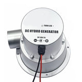 Micro Dc 12V24V Water Flow Turbine Outdoor Household Small Hydraulic Generator Permanent Magnet Brushless