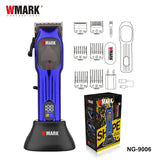 2024New WMARK NG-9006 Oil Head Electric Clipper 10000-9000 Speed Charging with LCD Digital Display Hair Trimmer