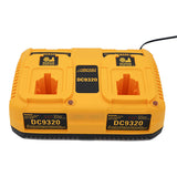 For 7.2-18V Ni-MH Ni-CD DC9320 DC9098 DW9072 DC9096 DC9099 DC9091 DC9071 DE9057 Dual Port Battery Charger