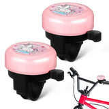 2 Pcs Bike Bell For Kids Bicycle Bell Unicorn Bike Bells For Kids Road Cycling Bell Metal Scooter Bells Bike Accessory For Kids Children