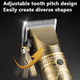 New RESUXI 970 Metal Body Clipper Men's Barber Gallery High Power Electric Push Shear Hair Cutting hine