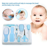 8 Pcs Multifunctional Baby Health Care Tools Thermometer Hygiene Grooming Brush Newborn Kid Kit Nail Trimmer Scissor Toiletries