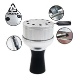 CRUSHER 2 in1 Arabian Hookah Bowl Charcoal Holder Kit Aluminium Alloy Heat Management System Head Tobacco Heater Tools
