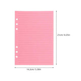 50 Sheets of Notebook Insert Paper Refill Binder Paper Notebook Replacement Inserts for Note (A5)