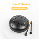 Tongue Drum 6 Inch 8 Tone Mini Ethereal Children Steel Hand Drums Yoga Meditation Professional Percussion Instruments Gift