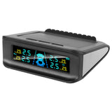 Tire Pressure Monitoring System Wireless Solar Power 4 Sensors Car TPMS Safety Alarm Digital Display Tyre Tester Accessories
