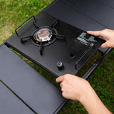Aluminum Alloy Folding IGT Table with Adjustable Height and Carrying Bag - For Outdoor Camping, Picnic, Beach
