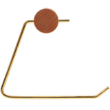 Paper Towel Holder Toilet Paper Holder Toilet Roll Paper Holder Wood Brass Paper Holder