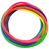 6pcs Finger Turn Over Strings Multifunctional Rainbow Braid Rope Finger Game Toy Educational Supplies for Children Kids (Length 1.65 Meters)