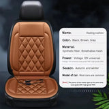 12V Heated Winter Household Car Cushion Auto Interior Accessories cking Cloth Fast Heating Seat Cover