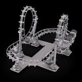 Laser-Cutting 3D Three-Dimensional Metal Assembly Model Set DIY Creative Puzzle F31104 Roller Coaster Ornaments Toy