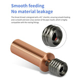 2PCS 3D Printer Extruder Copper Titanium Alloy Throat Tube for Kobra 2/Kobra Neo/Kobra Pro/Kobra Plus/Kobra 2 Max