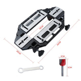 Wood Door Hinge Hole Opener Hinge Positioning Slotter Hinge Lock Guide Plate Hole Opener With Spanner Bottom Cutter