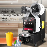 220V/110V Commercial Intelligent Seag hine Fully Automatic Packaging Milk Plastic Paper Tea Cup Sealer for Film