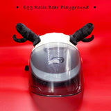 Safety Hat Headpiece Motorcycle Small Devil Horns Stylish Modification Accessories Multi-Purpose Bicycles