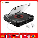 BT5.1 Portable Music Player FM Radio Desktop CD Runner with Dustproof Cover LED Display 6 Modes A-B Repeat Timer
