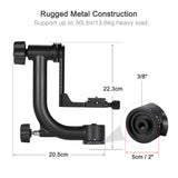 Andoer Heavy Duty Metal Panoramic Gimbal Tripod Head with Arca-Swiss Quick Release Plate for DSLR Camera Camcorder Bird Watching