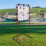 Net Throwing and Portable 9 Pocket for Baseball Softball Practice Hitting Batting Pitching