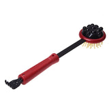 17.5" Long Black Red Plastic Back Knock Scratcher Rela Massage Hammer