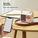 Retro Bluetooth-compatible Speaker HM11 Classical Sound Stereo Decoration Mini Speakers Travel Music Player