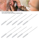 10pcs Vent Brush 2.5mm Professional Nylon Hair Hearing Aid Tube Cleaning Tool Accessory