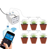Intelligent Drip WIFI Control Automatic Watering Device Mobile APP Garden Self-Watering Kit Double Pump EU Plug