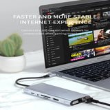 c hub 11 in 1 Port HD-MI-Compatible VGA Docking USB 3.0 High Speed Type C Splitter For Laptop