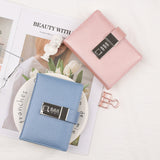 Code Diary With Lock PU Notepad Agenda Planner Handmade Handaccount Book Journal Travel Notebook