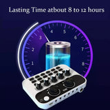 Live Sound Card V8 English Mini Audio Interface Podcast Mixer Suitable For PC Computer Phone Broadcast Recording Effects New