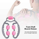 U-shaped trigger point roller 360° full body massage tool arm leg neck muscle massager sports fiess equipment