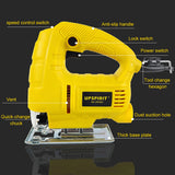 220V Jigsaw 550W Electric Jig Max 55Mm 6 Gears Adjustable Curved Saw Quick Blade Change for Wood Pvc Plywood Iron Sheet