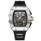 GUANQIN Luxury Automatic Watch Men's Mechanical Watch Bracelet Accessories Richard Style Waterproof Stainless Steel Clock 2023