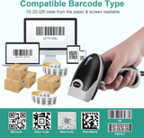 JRHC Handheld 2D Barcode USB QR Scanner Wired Automatic 1D 2D&PDF417 Data Matrix Bar Code Reader Plug and Play