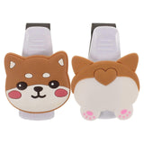 2pcs Adorable Cartoon Visor Clips Car Sunglass Holder Clip Multi-Functional Visor Clip for Glasses Cards Car Interior Accessory