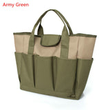Portable 8 pocket Garden Tool Bag Multi Pocket Tote Garden Handle Tools Organizer Storage Bag Metal Parts Hardware Toolkit Bag