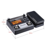 MOOER GE100 Guitar Multi-effects Processor Effect Pedal with Loop Recording(180 Seconds) Tuning Tap Tempo Rhythm Setting Scale