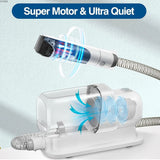 Pet Grooming Kit with 2.3L Capacity Larger Dust Cup and Dog Brush. Vacuum Cleaner for Pet Hair.
