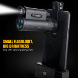 HD 30X25 with Flashlight Laser Monocular Pocket Scope Night Vision Outdoor Telescope Kit for Camping Hiking Hunting Sightseeing