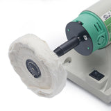 220V Electric Gold Ornament Copper Grinder Speed Adjustable Double Head Cloth Wheel Polishing Thin
