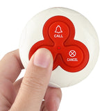 white T114 disc three key pager service call button