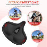 Oversized Comfort Bike Seats, Electric Bike,Road Bike, Universal Fit Bicycle Seats Cushion For Men And Women